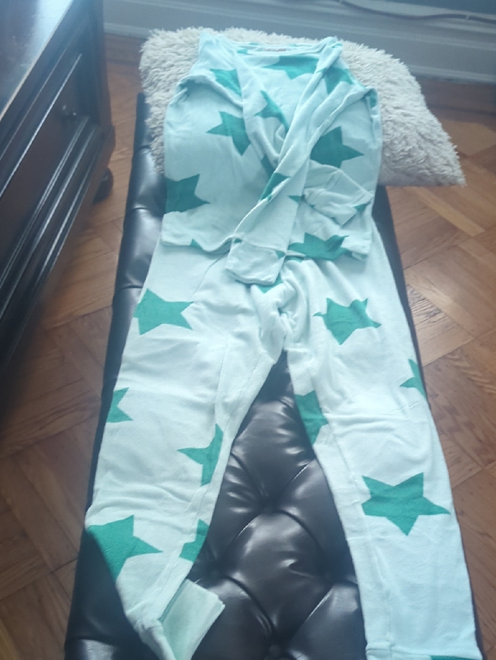 Cat & Jack Mint Green Star Two-Piece Pajama Set